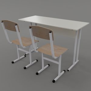 Стол ученический CУ-1.1 и 2 стула