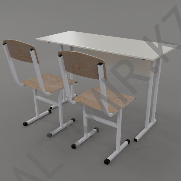 Стол ученический CУ-1.1 и 2 стула